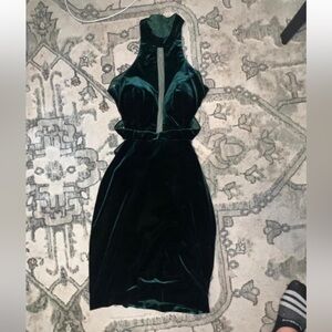 green velvet winter dance  dress